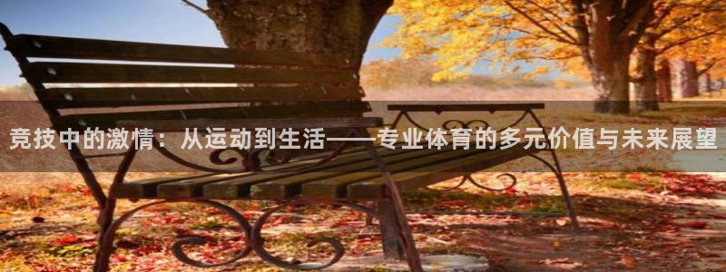 竞技中的激情：从运动到生活——专业体育的多元价值与未来展望