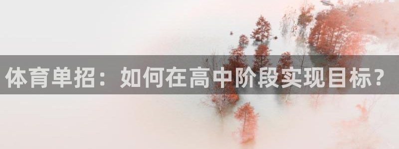 体育单招：如何在高中阶段实现目标？