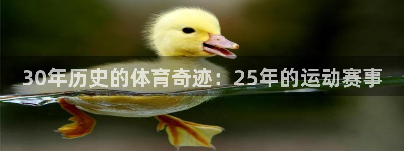 意昂2登录：30年历史的体育奇迹：25年的运动赛事